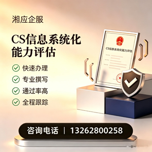 凉山CS信息系统化能力评估申报服务