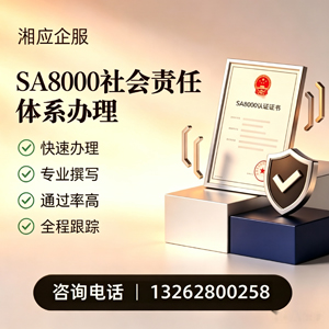 凉山SA8000社会责任体系认证服务